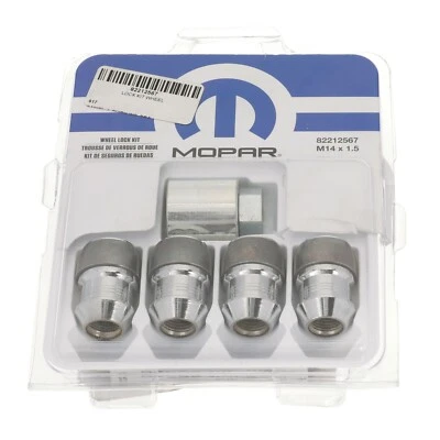 2011-2023 Dodge Charger Challenger Wheel Locks Lug Nuts Kit MOPAR 82212567AA - Image 1 of 4