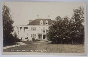 ANTIQUE RPPC THE KANE MANSION KANE, PA DIVIDED BACK POSTCARD POSTED 1910 - Picture 1 of 17