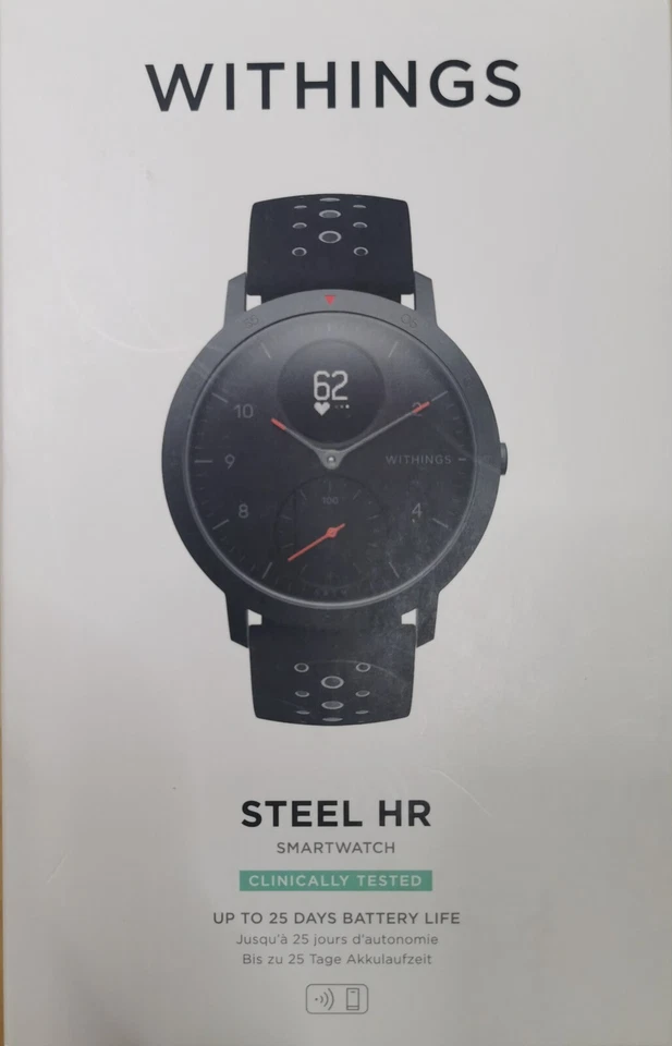 Withings Steel HR  - Hybrid Smartwatch Connected GPS, NEU / OVP - Bild 1 von 1