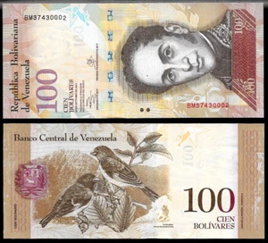 World Paper Money - Venezuela 100 Bolivares 2013 Series BM8 @ Crisp UNC - Bild 1 von 1