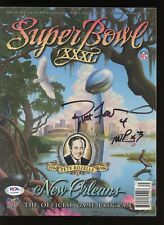 Brett Favre signed Super Bowl XXXI program PSA/DNA AUTHENTIC Autograph (MVP X 3)