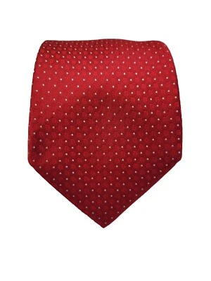 Corbata Sean John roja Power con puntos blancos 100 % seda 58" x 3,5"  Foto 1 de 4