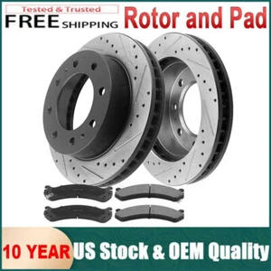12.78" Front Brake Rotors Ceramic Brake Pads For Chevy Express GMC Savana 3500 - Bild 1 von 5