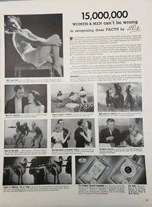 Arte de pared efímero anuncio impreso vintage 1940 L'Orle o L'Oreal decoración - Imagen 1 de 1