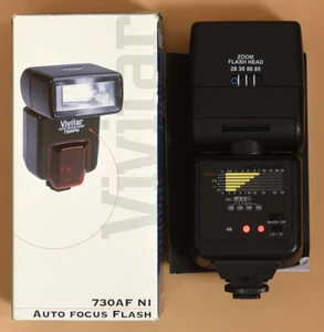 VIVITAR 730 AF NI 730 AF AUTO FOCUS FLASH. MINT IN BOX! MODEL # 231134. - Picture 1 of 3