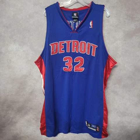 Reebok NBA Detroit Pistons Richard Rip Hamilton 32 Jersey Mens 50 XL Sewn Cover