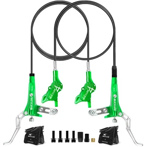 BUCKLOS HB-CP4 Hydraulic Disc Brake 4-Piston Front &Separate Rear MTB Bike 160mm - Picture 1 of 27