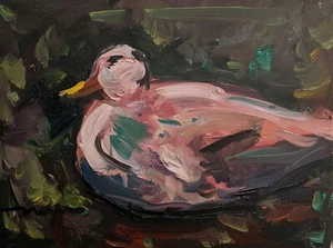 16x12 DUCK HUNTING BIRD WILD FOWL BIRD DRAKE JOSE TRUJILLO - Picture 1 of 9
