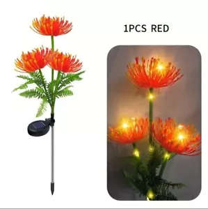 LED Solar Powered Flower Lights Outdoor Garden Yard Stake Landscape Lamp Decor - Picture 1 of 13