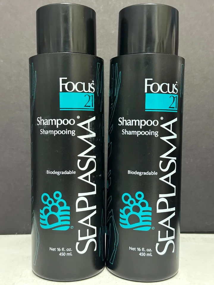 Focus 21 Sea Plasma Champú Botella NEGRO - Paquete de 2 / 16 fl oz cada uno Foto 1 de 1