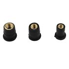 10Pcs Motorcycle M6 Metric Rubber Well Nuts Windscreen Fairing Cowl Bolts