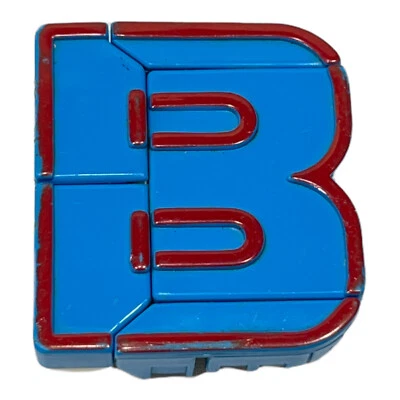 Mattel's Alphabots Transformers 2” Robot Action Figure Letter B 1985 - Image 1 of 4