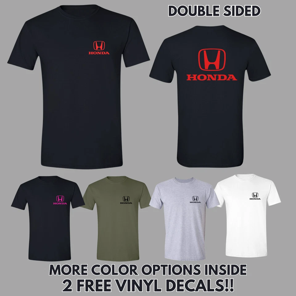 Camiseta Honda Classic 2 Caras CALCOMANÍAS GRATIS Accord Civic Prelude Odyssey Pilot CRV Foto 1 de 4