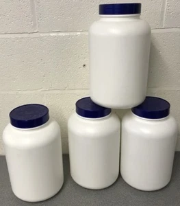 4 Large Strong White Empty Containers & Lids Money Cash Saving Piggy Bank 7000ml - Picture 1 of 5