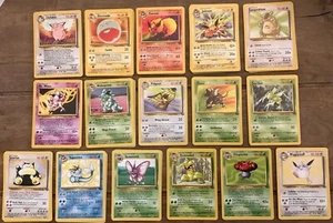 1999 Pokemon Jungle Rare cards, Flareon, Jolteon, Scyther, Vaporeon, you Choose - Picture 1 of 17
