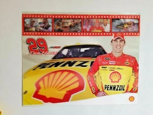 TARJETA FOTOGRÁFICA RARA KEVIN HARVICK #29 PENNZOIL RADIOCONTROL NOVATO 8 X 10 3-D CARRERAS NASCAR - Imagen 1 de 4