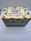 Mary Engelbreit Vintage Recipe Box, Cardboard With Recipe Cards.