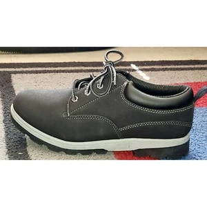 Men's Sz.9 Casual Sneaker Shoes With Memory Foam by George. Black - Picture 1 of 4