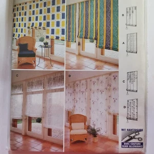 80s Burda Deco Pattern 1977 Blinds Weight Bar Pole Slat Variations - Picture 1 of 3