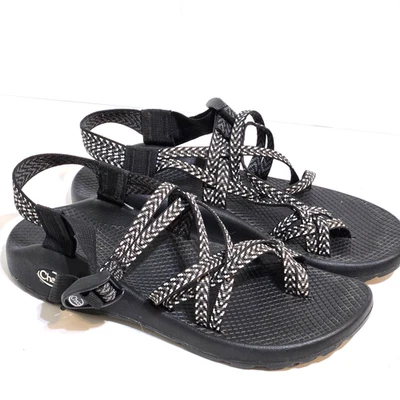 Chaco ZX/2 Classic Womens Sz 12 Sandals Black/White Terrain Hiking Sport Vibram - Image 1 of 4