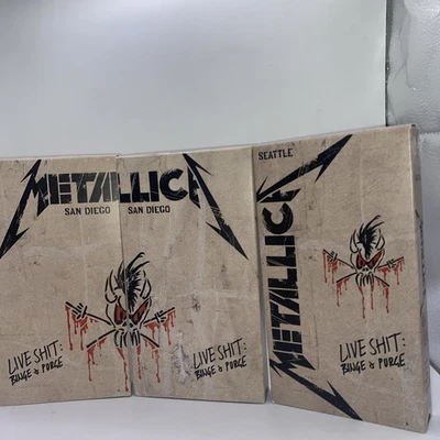 Metallica Live Shit : Binge and Purge Seattle and San Diego VHS  Tape Set - Image 1 of 3