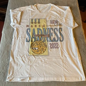 2022 March Sadness Shirt Mens Large Worn In Street Sports Casual Basketball - Picture 1 of 4