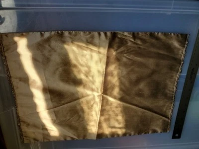 1 Golden Beaded Trim Placemat 12"*18"+ 1 Indian Print Napkin 100% Cotton 20"*20" - Image 1 of 4