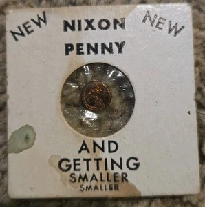  Nuevo centavo Nixon y conseguir moneda política de novedad cada vez más pequeña - Imagen 1 de 4