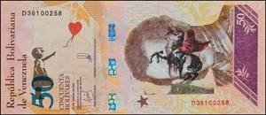BANKSY * 50 Bolivares * Echte Banknote * Dismaland 2015 * Zertifikat * Stempel - Picture 1 of 10