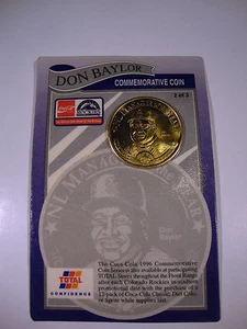 NEW Don Baylor 1996 NLManager Of The Year Coca Cola Commemorative Coin Baseball - Picture 1 of 3