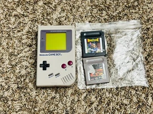 Nintendo Game Boy Original 100% OEM - With Two Games Free Tested - Picture 1 of 8