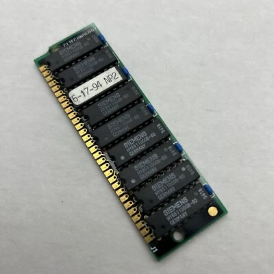 Apple / MAC / IBM 30 pines 1 MB RAM Simms 1x9 Raro De colección Raro Memoria Coleccionable Foto 1 de 4