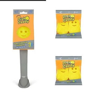 Dish Daddy Scrub Daddy Self-Standing Soap Dispensing Dishwand + 2 Refill Pack - Picture 1 of 15
