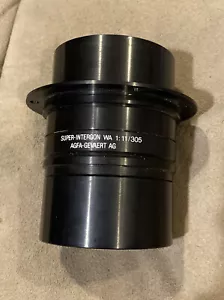 Agfa Super-Intergon Objektiv 305 mm WA 1:11/305 Made in W Germany mit Ringhalterung *EX+ - Bild 1 von 10