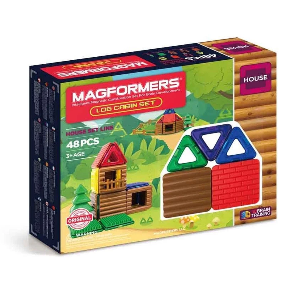 Magformers 48-Piece Log Cabin Set - Image 1 of 1