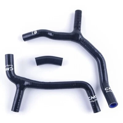 Black For 2009 2010 2011 2012 Honda CRF450R CRF450F Silicone Radiator Hose Kit - Image 1 of 4