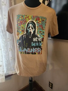 Camiseta Ghostface Ghost Face The Icon Of Halloween lavado ácido grande para hombre - Imagen 1 de 2