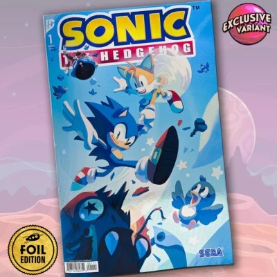SONIC THE HEDGEHOG #1 GALAXYCON FIL COVER A 漫画书 — 第 1/3 张图片