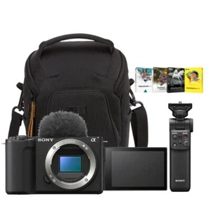 Sony Alpha ZV E10 II Content Creators Black Camera with Mirrorless Lens Bundle - Picture 1 of 7