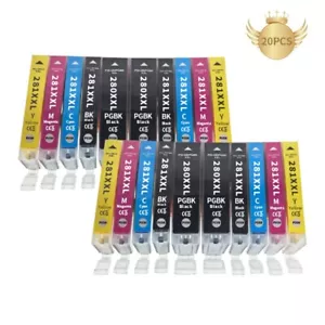 20P 280 281Ink Cartridges for Canon PGI280XXL CLI281XXL for TR7520 TR8520 TS6120 - Picture 1 of 5