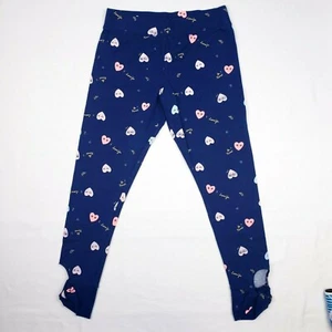 Carter's Girls Heart Lounge Leggings Size 12, 14 Lots of stretch Twist Ankle  - Picture 1 of 4