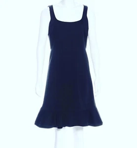 RED Valentino Womens Black Ruffled Sleeveless Dress Size XS - Picture 1 of 9