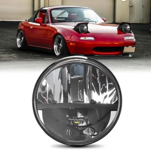 7 Inch Round LED Headlight For Mazda Miata MX5 MX-5 1990-97 H6024 Front Headlamp - Picture 1 of 15