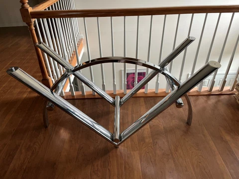Romeo Rega style Chrome table base Cover