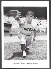 1958-65 JAY PUBLISHING  Norm Cash  TIGERS  5x7  PICTURE PACK PHOTO  EX+   C