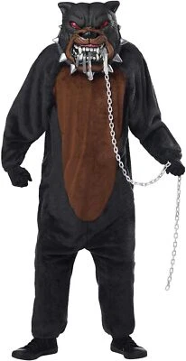 Monster Dog Scary Bulldog Bull Dog Animal Fancy Dress Up Halloween Child Costume - Image 1 of 2