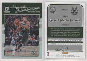 2016-17 Panini Donruss Optic Holo Silver Prizm Giannis Antetokounmpo #5