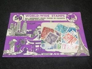 DE COLECCIÓN ACE 50 x SELLOS MUNDIALES 1971 SELLADOS (Sobre Púrpura) - Imagen 1 de 3