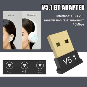 USB 2.0 Wireless Bluetooth 5.1Adapter Dongle Sender Empfänger für PC.Laptop-heiß - Photo 1/11