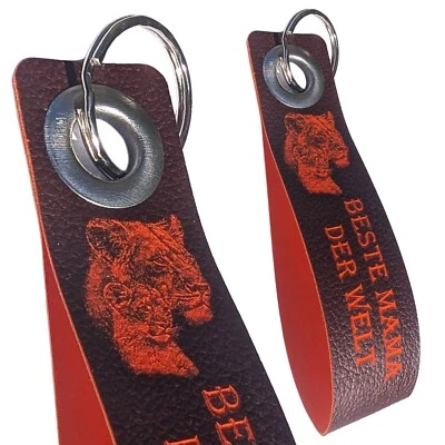 Muttertag Schlüsselanhänger personalisiert Geschenk Beste Mama der Welt Gravur - Bild 1 von 4